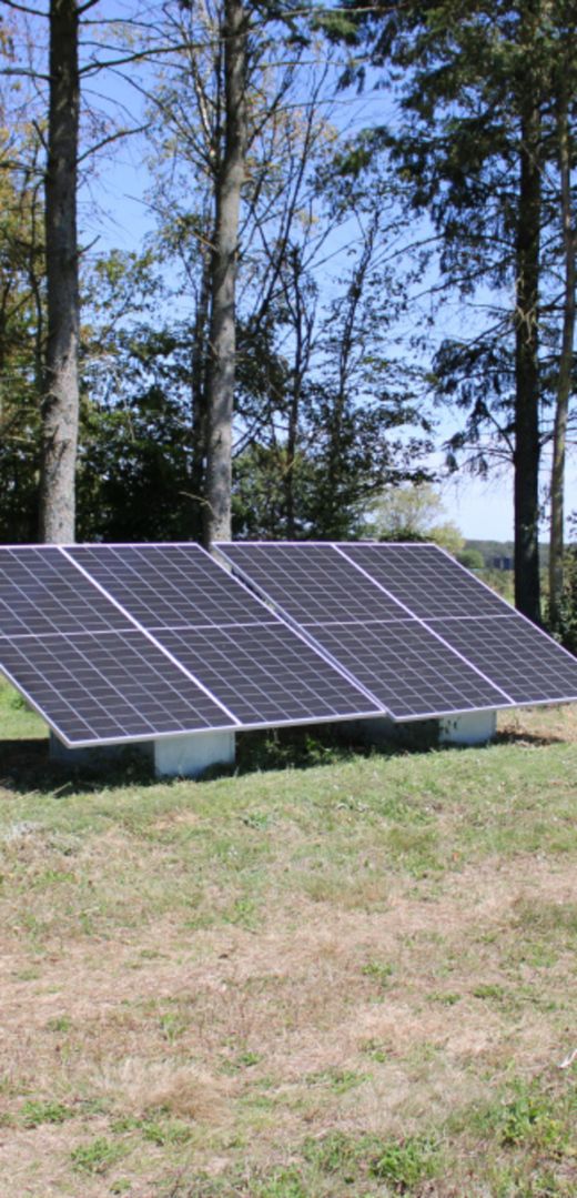 Vu d'un panneau solaire en Kit du groupe Le Triangle - filiale Autoconso